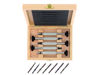 Coffret en bois de 5 manches et 7 lames