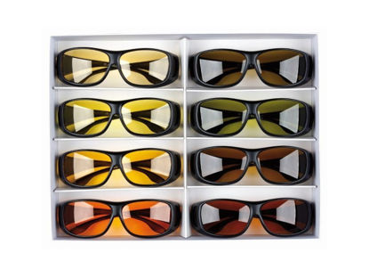 Image de Coffret d'essai de 8 sur-lunettes Proshield (1 de chaque)