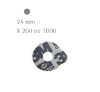 Pastilles adhésives 3M ESSILOR rondes 24 mm (x200 ou 1000)