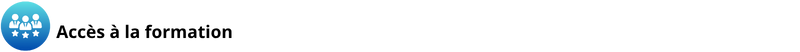 Accès à la formation